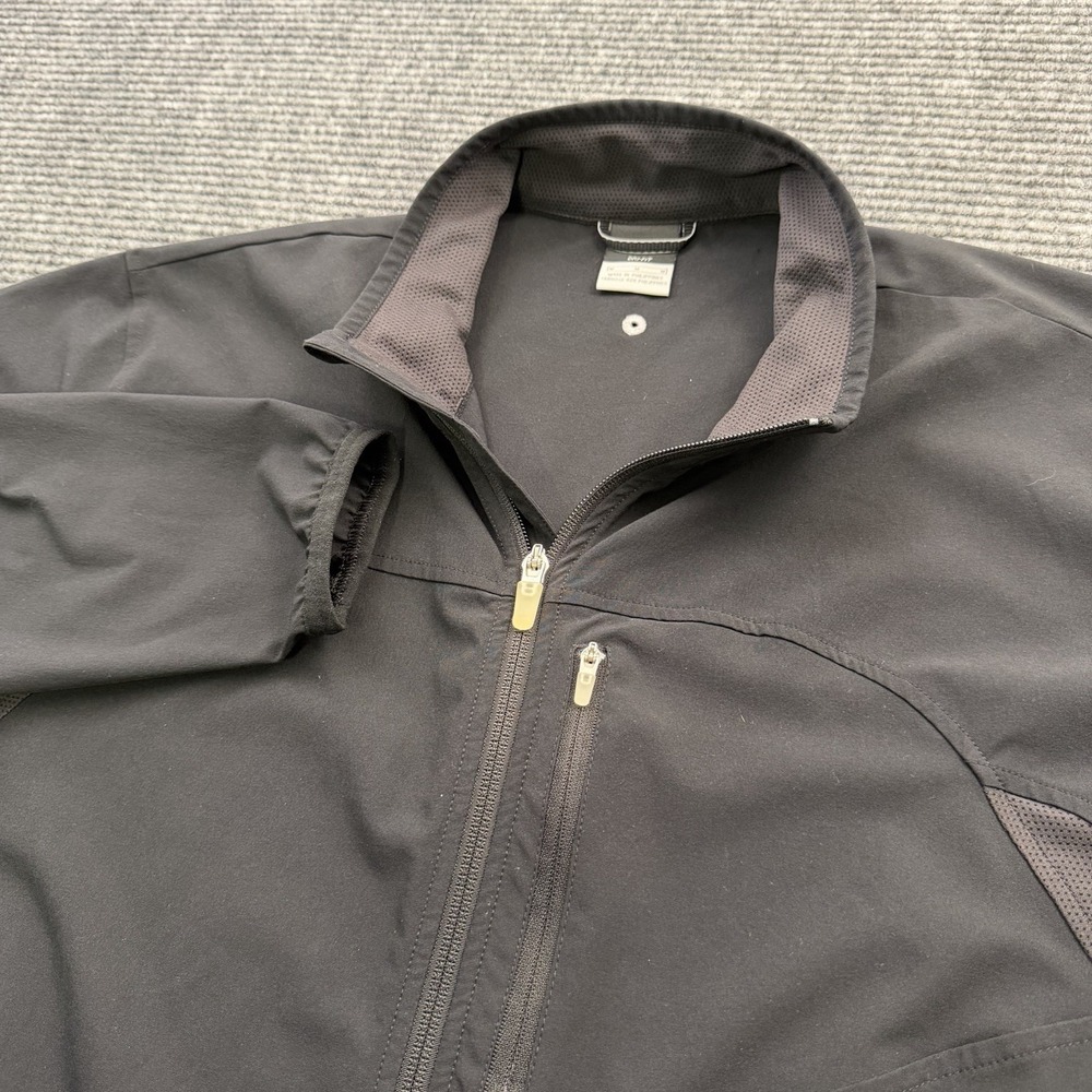 Vintage 90s Nike Dri-Fit Windbreaker Jacket Men's Size Medium Full Zip Mock Neck
